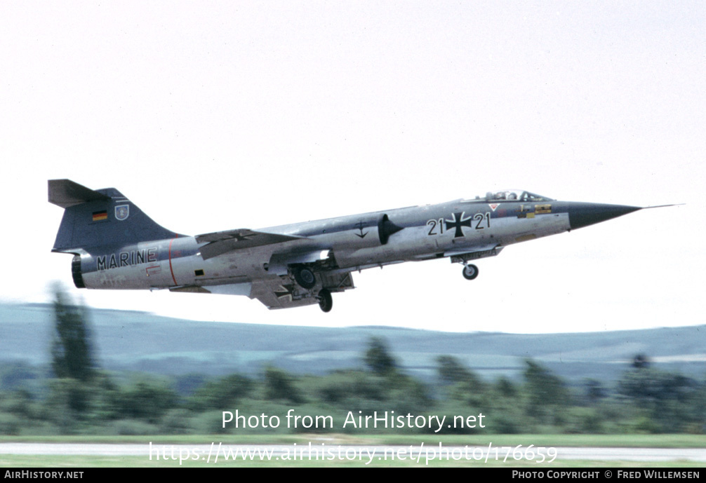 Aircraft Photo of 2121 | Lockheed RF-104G Starfighter | Germany - Navy | AirHistory.net #176659