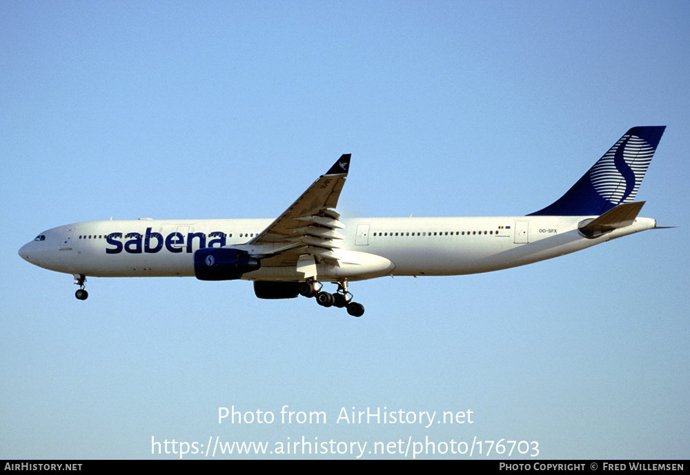 Aircraft Photo of OO-SFX | Airbus A330-322 | Sabena | AirHistory.net #176703