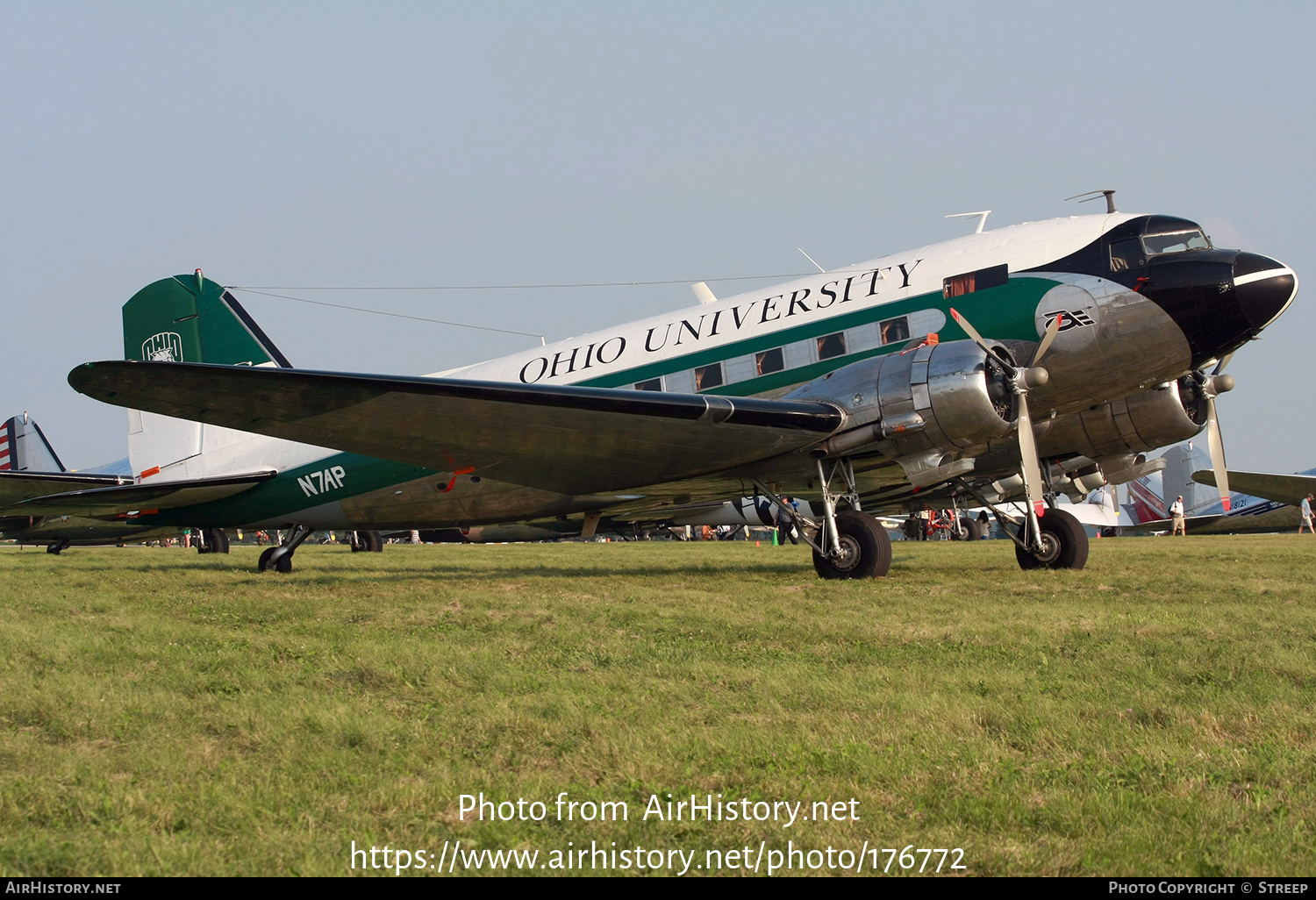 Aircraft Photo of N7AP | Douglas DC-3(C) | Ohio University | AirHistory.net #176772