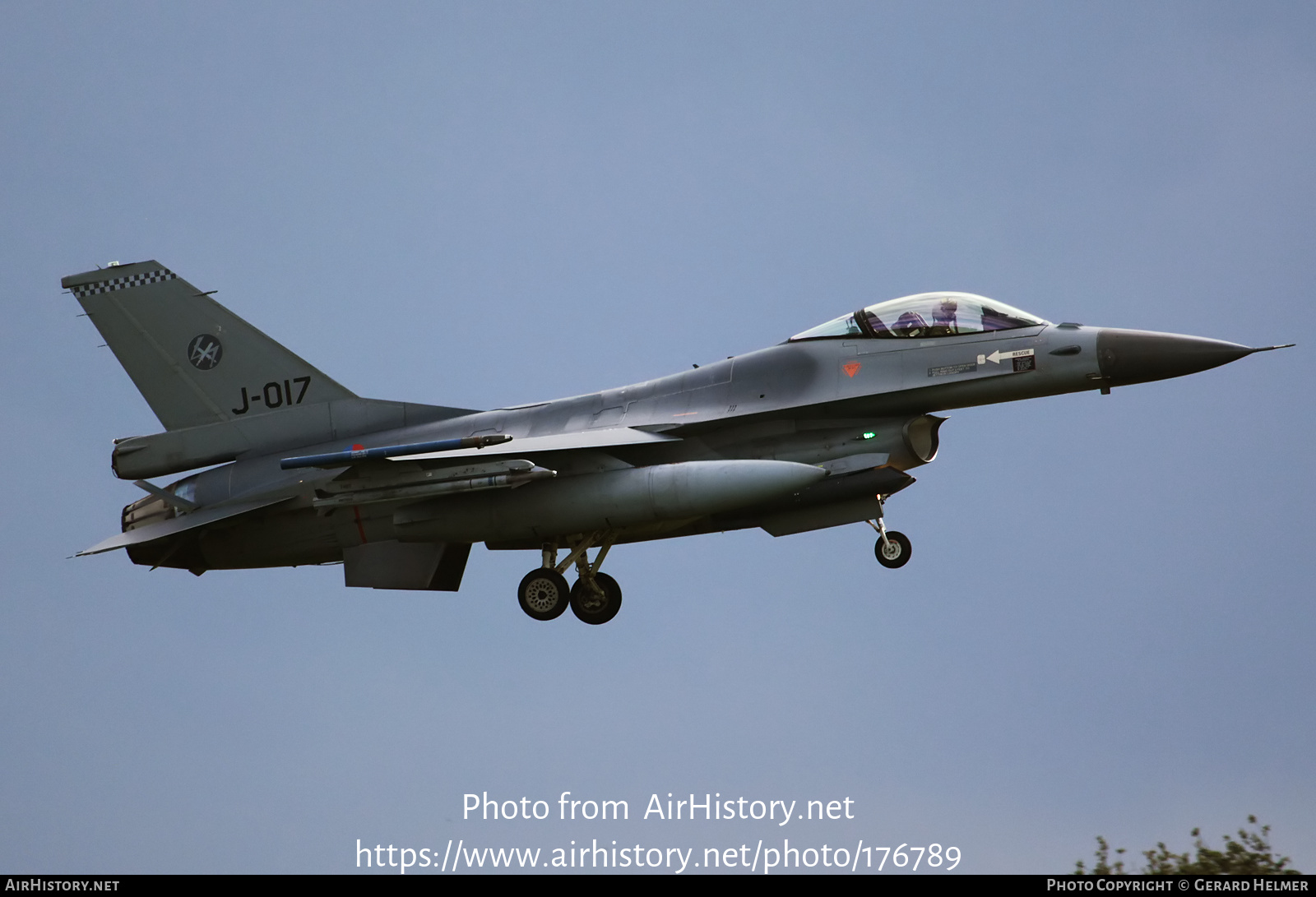 Aircraft Photo of J-017 | General Dynamics F-16AM Fighting Falcon | Netherlands - Air Force | AirHistory.net #176789