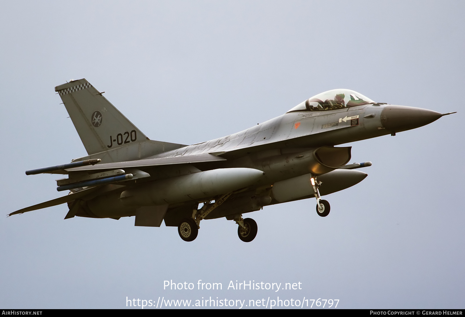 Aircraft Photo of J-020 | General Dynamics F-16AM Fighting Falcon | Netherlands - Air Force | AirHistory.net #176797