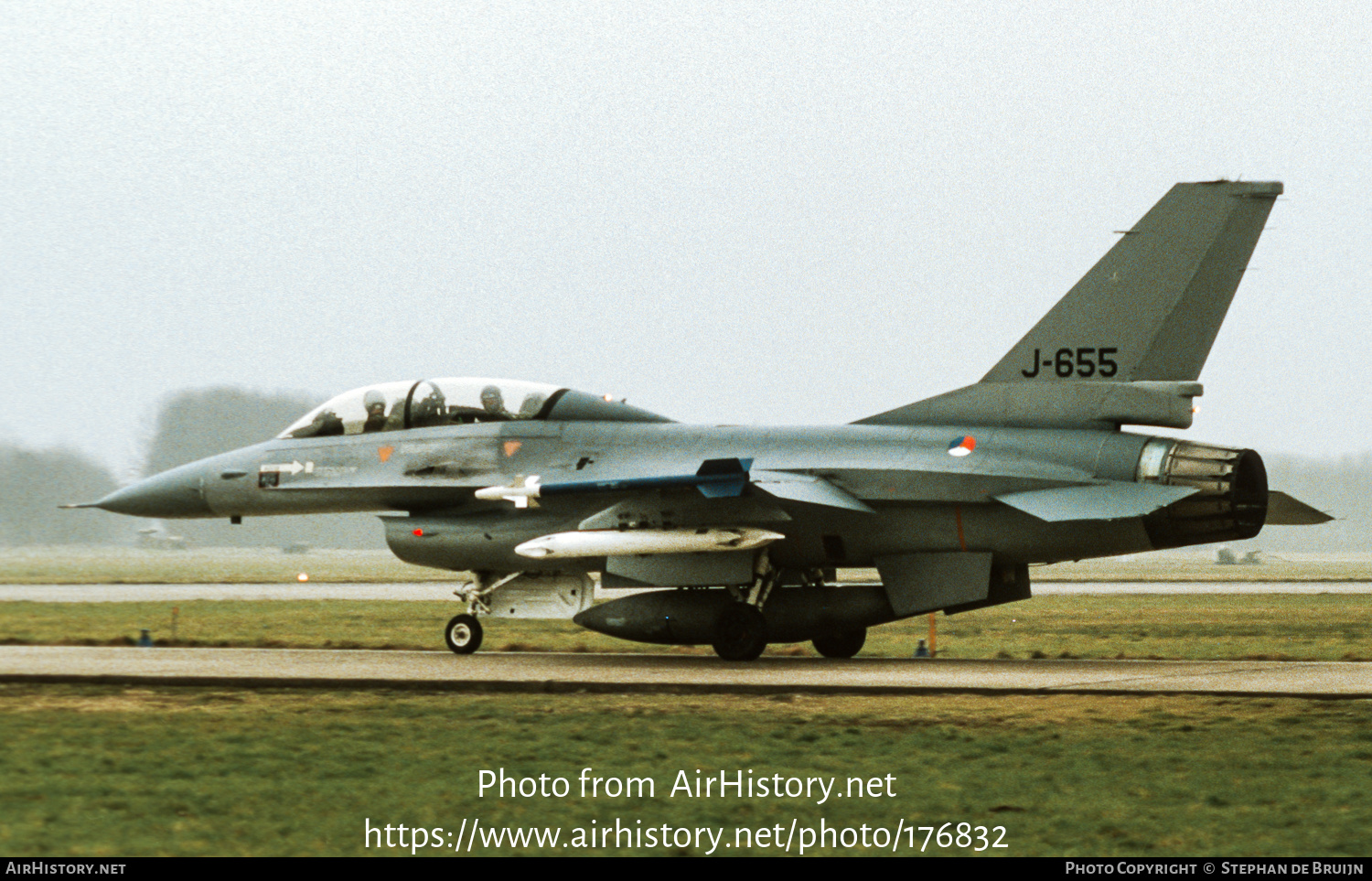 Aircraft Photo of J-655 | General Dynamics F-16B Fighting Falcon | Netherlands - Air Force | AirHistory.net #176832