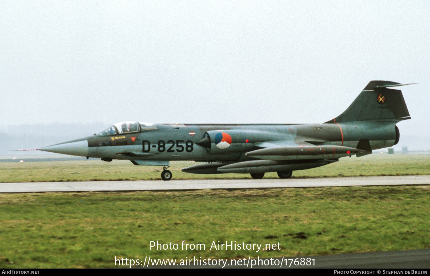 Aircraft Photo of D-8258 | Lockheed F-104G Starfighter | Netherlands - Air Force | AirHistory.net #176881