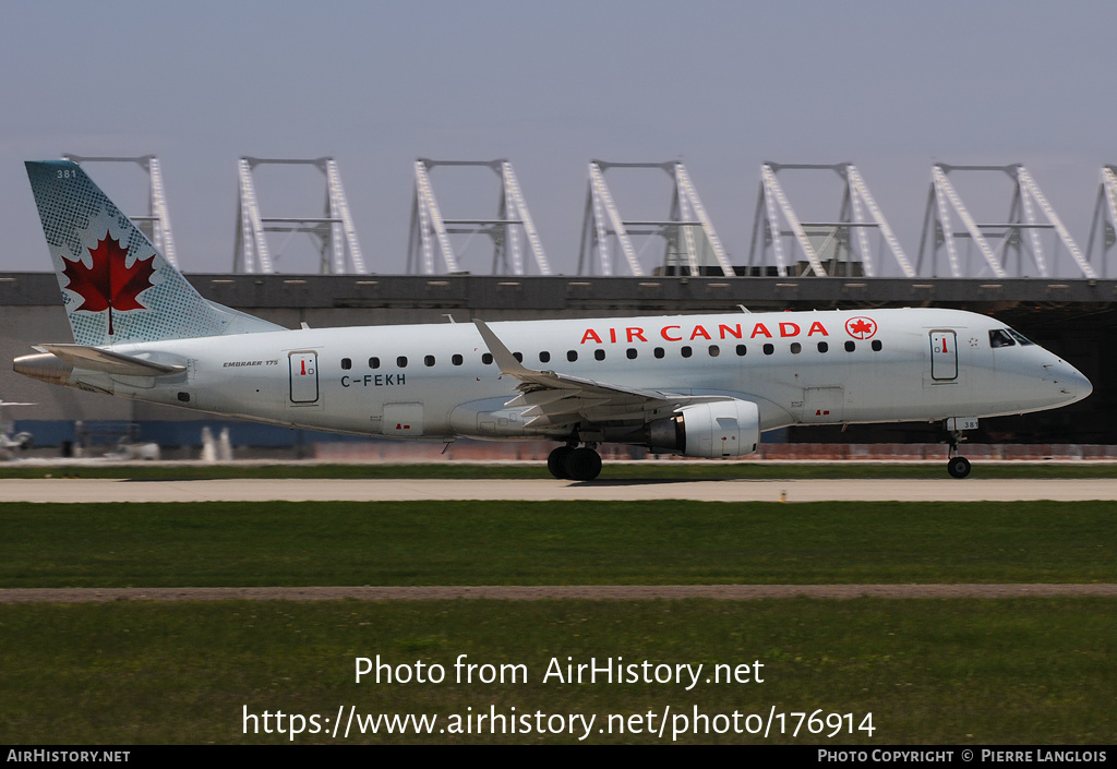 Aircraft Photo of C-FEKH | Embraer 175LR (ERJ-170-200LR) | Air Canada | AirHistory.net #176914