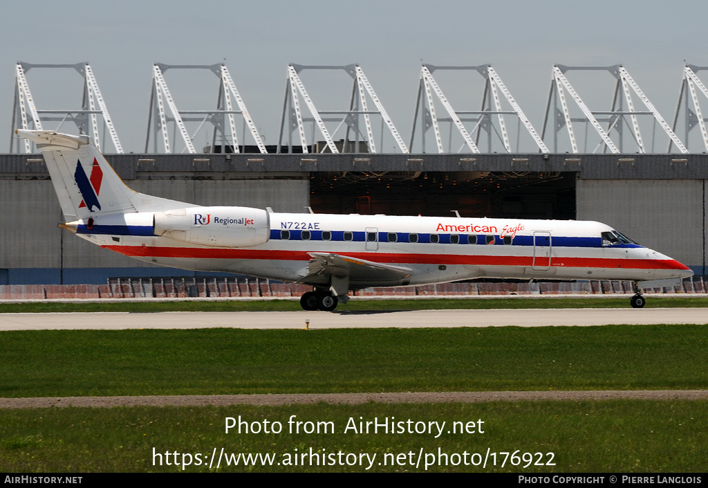 Aircraft Photo of N722AE | Embraer ERJ-135LR (EMB-135LR) | American Eagle | AirHistory.net #176922