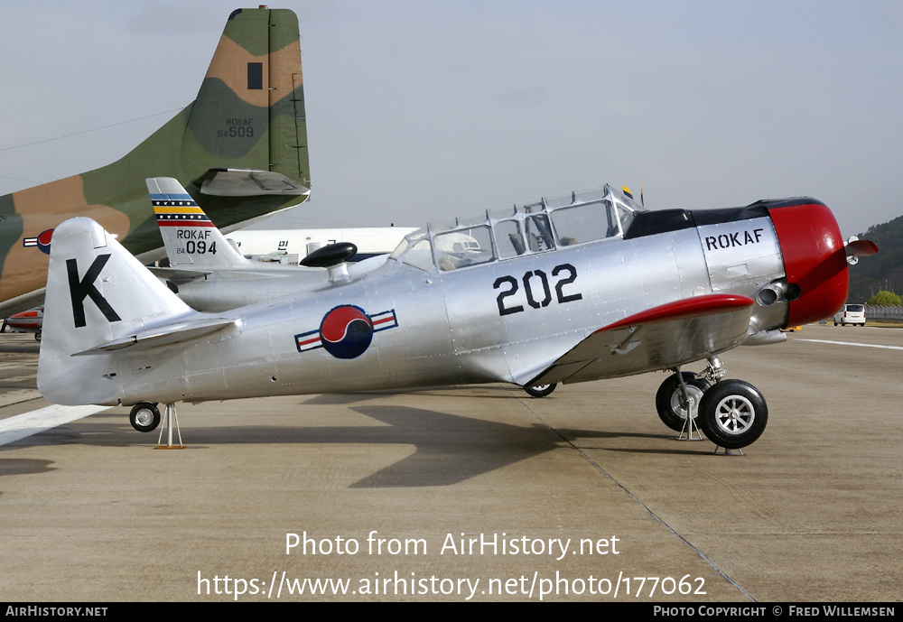 Aircraft Photo of 202 | North American ... Texan | South Korea - Air Force | AirHistory.net #177062