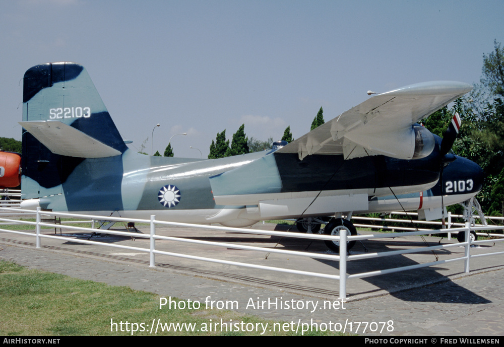 Aircraft Photo of S22103 / 2103 | Grumman S-2A Tracker | Taiwan - Navy | AirHistory.net #177078