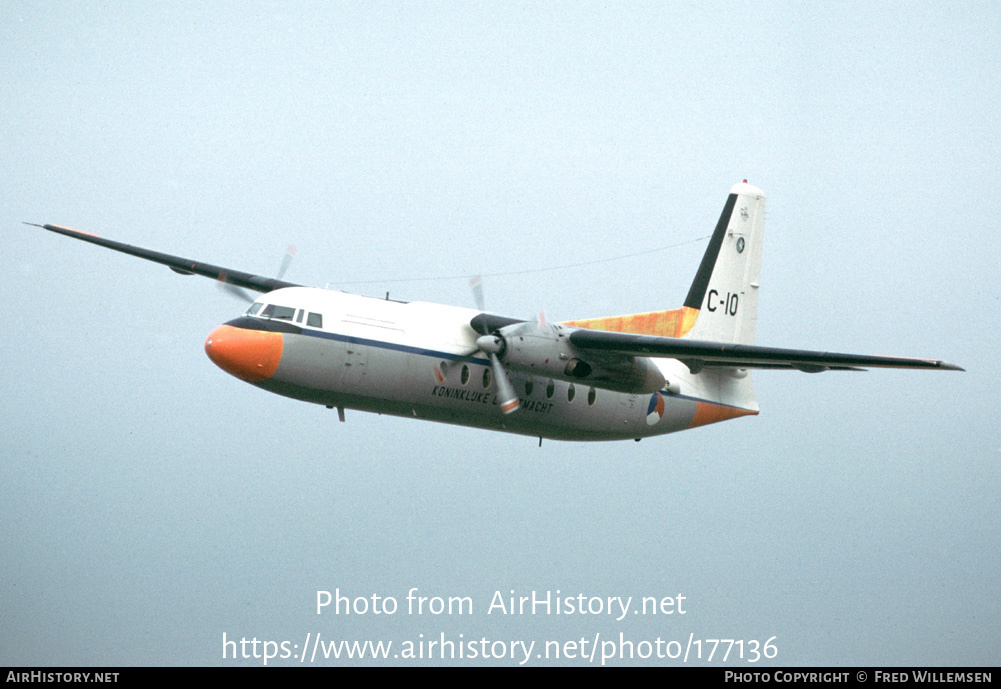 Aircraft Photo of C-10 | Fokker F27-300M Troopship | Netherlands - Air Force | AirHistory.net #177136