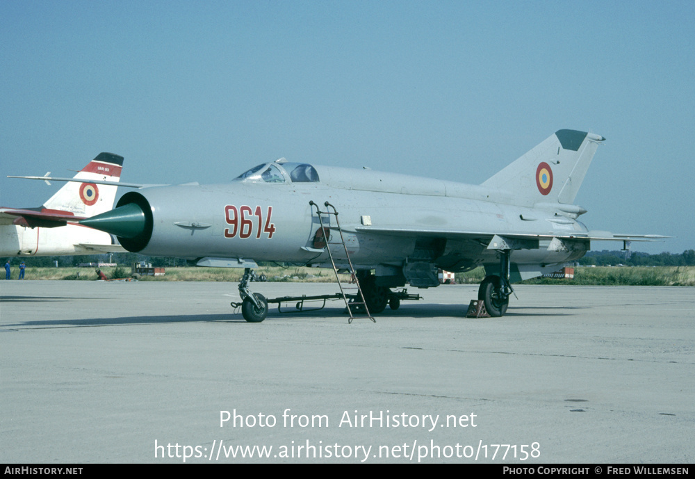 Aircraft Photo of 9614 | Mikoyan-Gurevich MiG-21MF | Romania - Air Force | AirHistory.net #177158