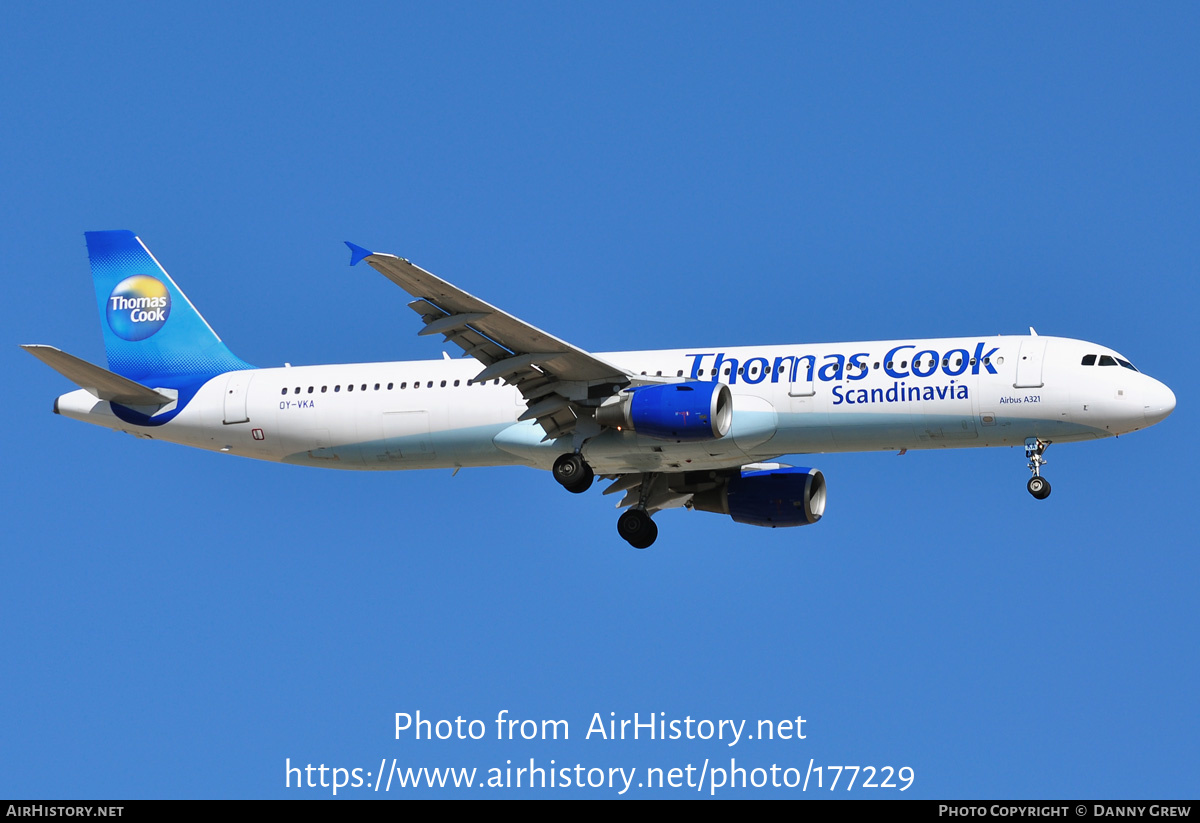 Aircraft Photo of OY-VKA | Airbus A321-211 | Thomas Cook Airlines Scandinavia | AirHistory.net #177229