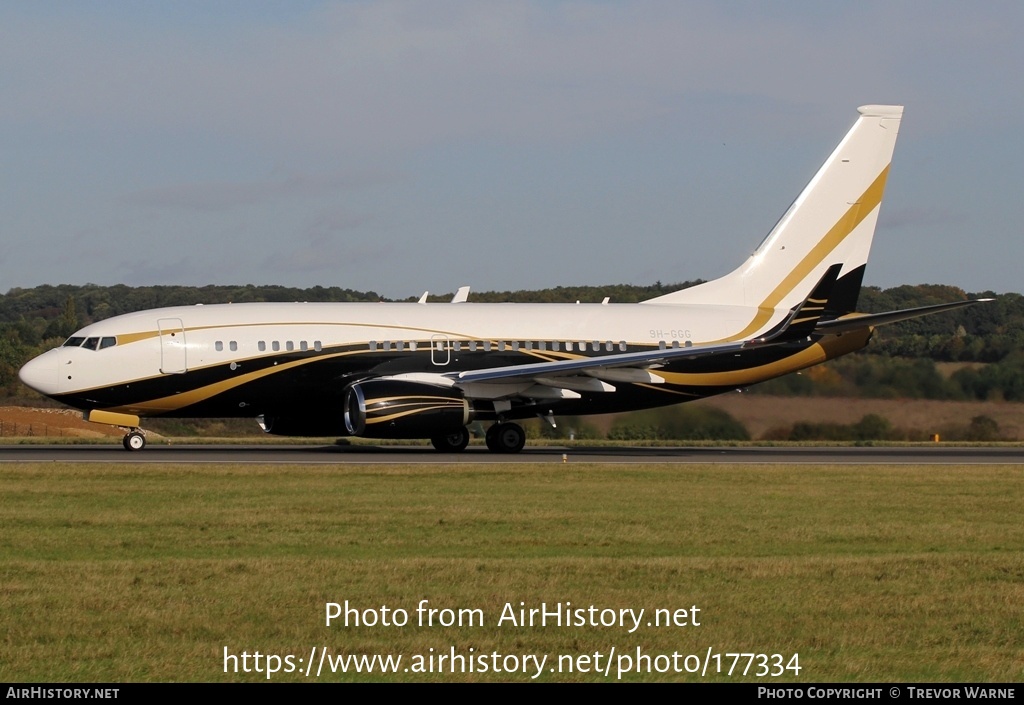 Aircraft Photo of 9H-GGG | Boeing 737-7ZH BBJ | AirHistory.net #177334