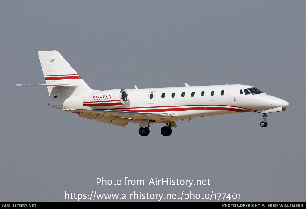 Aircraft Photo of PH-CIJ | Cessna 680 Citation Sovereign | Cartier | AirHistory.net #177401