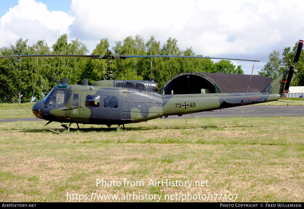 Aircraft Photo of 7343 | Bell UH-1D Iroquois | Germany - Army | AirHistory.net #177407