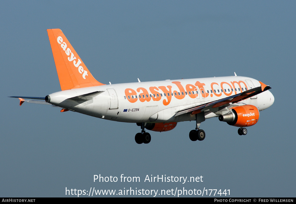 Aircraft Photo of G-EZBN | Airbus A319-111 | EasyJet | AirHistory.net #177441