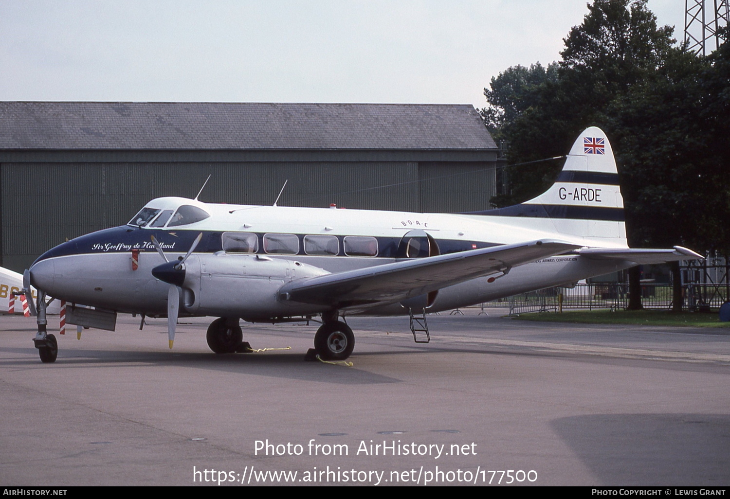 Aircraft Photo of G-ARDE | De Havilland D.H. 104 Dove 6 | BOAC - British Overseas Airways Corporation | AirHistory.net #177500