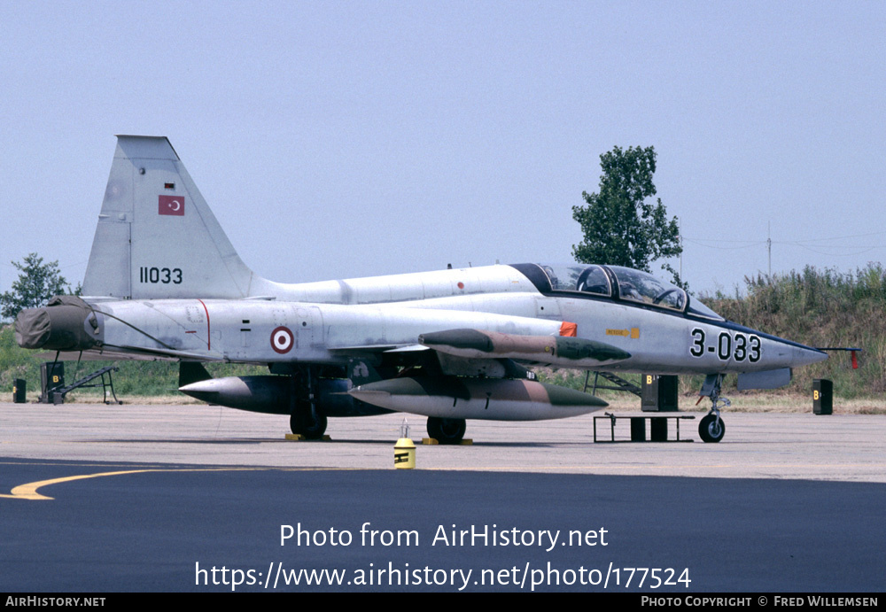 Aircraft Photo of 71-1033 | Northrop F-5B Freedom Fighter | Turkey - Air Force | AirHistory.net #177524