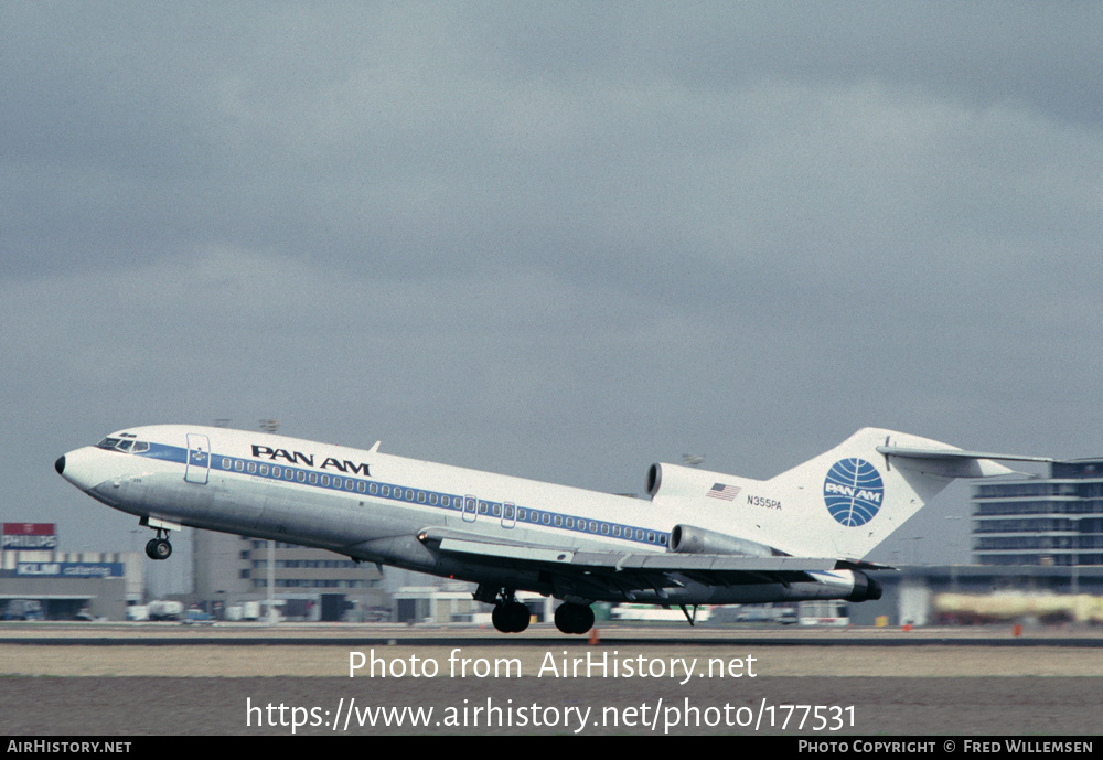 Aircraft Photo of N355PA | Boeing 727-21 | Pan American World Airways - Pan Am | AirHistory.net #177531