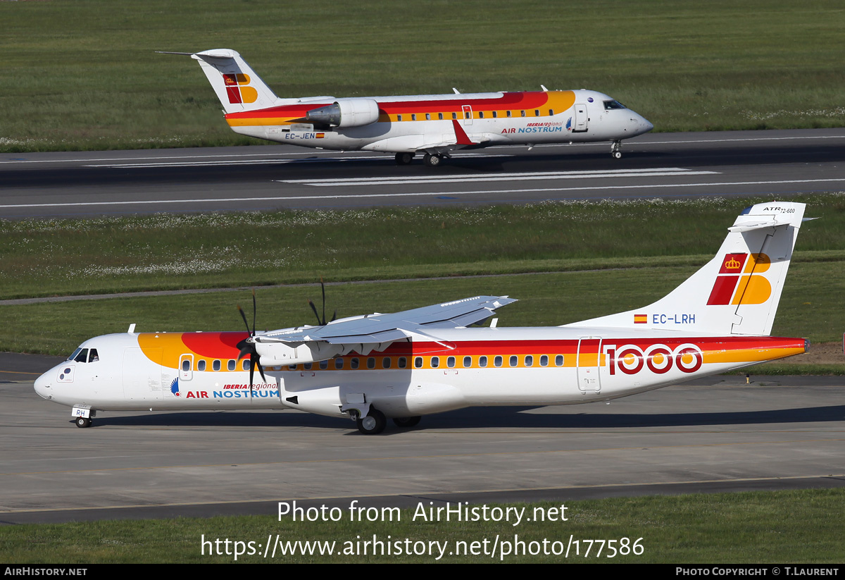 Aircraft Photo of EC-LRH | ATR ATR-72-600 (ATR-72-212A) | Iberia Regional | AirHistory.net #177586