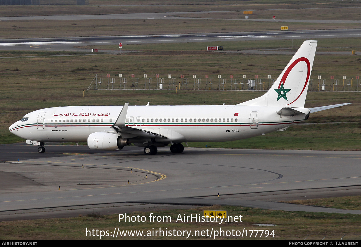 Aircraft Photo of CN-ROS | Boeing 737-8B6 | Royal Air Maroc - RAM | AirHistory.net #177794