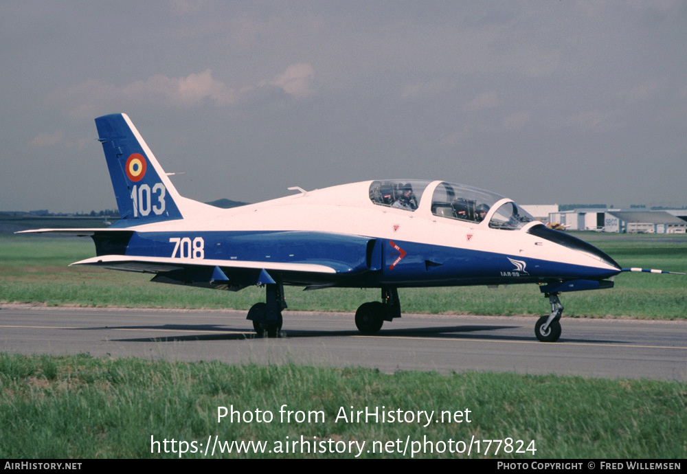 Aircraft Photo of 708 | IAR IAR-99 Soim | Romania - Air Force | AirHistory.net #177824