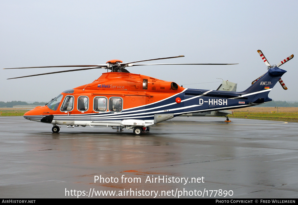 Aircraft Photo of D-HHSH | AgustaWestland AW-139 | Heli Service | AirHistory.net #177890