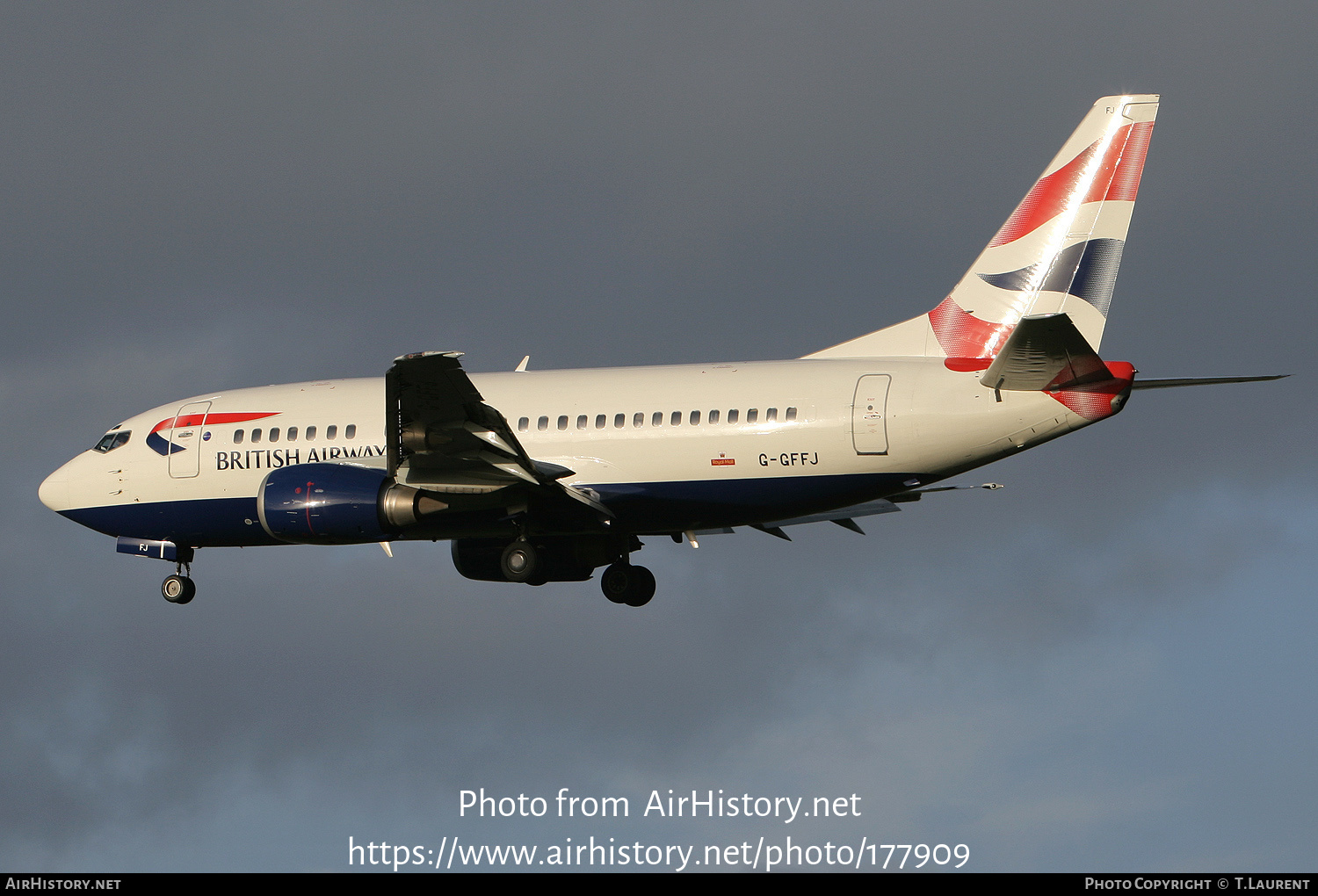 Aircraft Photo of G-GFFJ | Boeing 737-5H6 | British Airways | AirHistory.net #177909