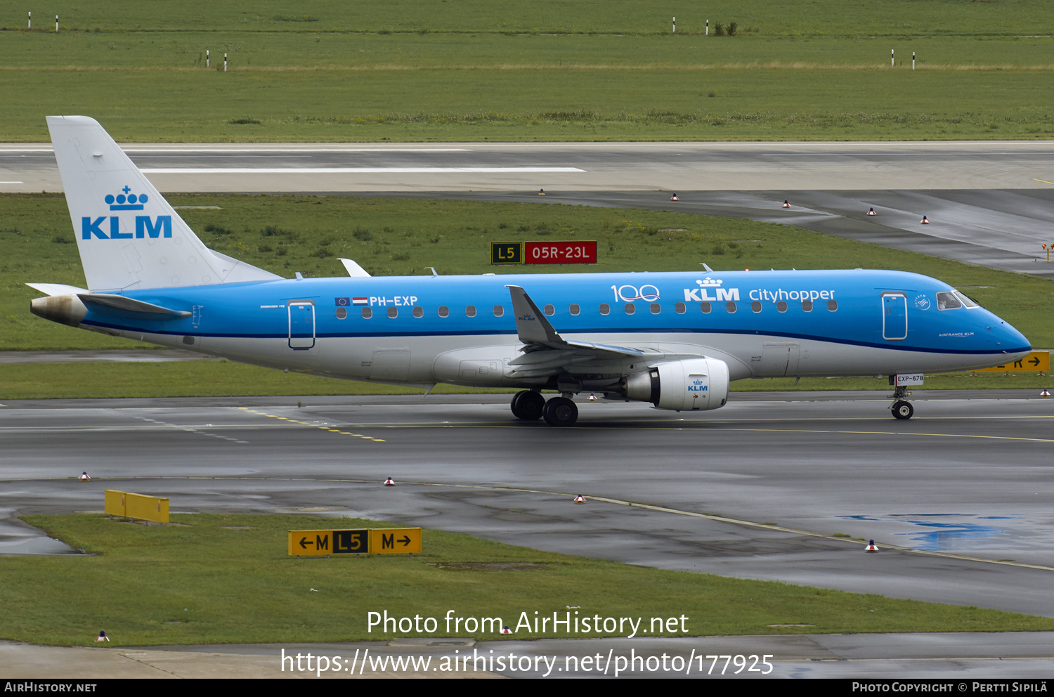 Aircraft Photo of PH-EXP | Embraer 175STD (ERJ-170-200STD) | KLM Cityhopper | AirHistory.net #177925