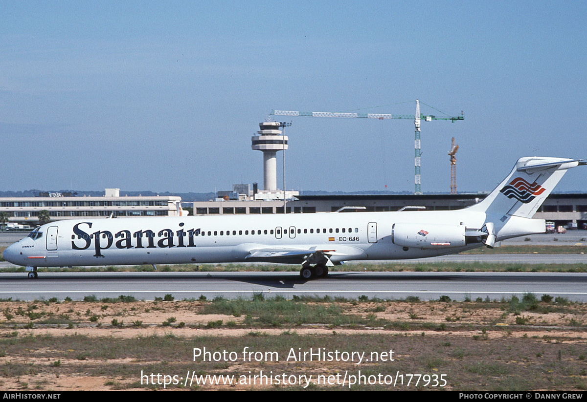 Aircraft Photo of EC-646 | McDonnell Douglas MD-83 (DC-9-83) | Spanair | AirHistory.net #177935