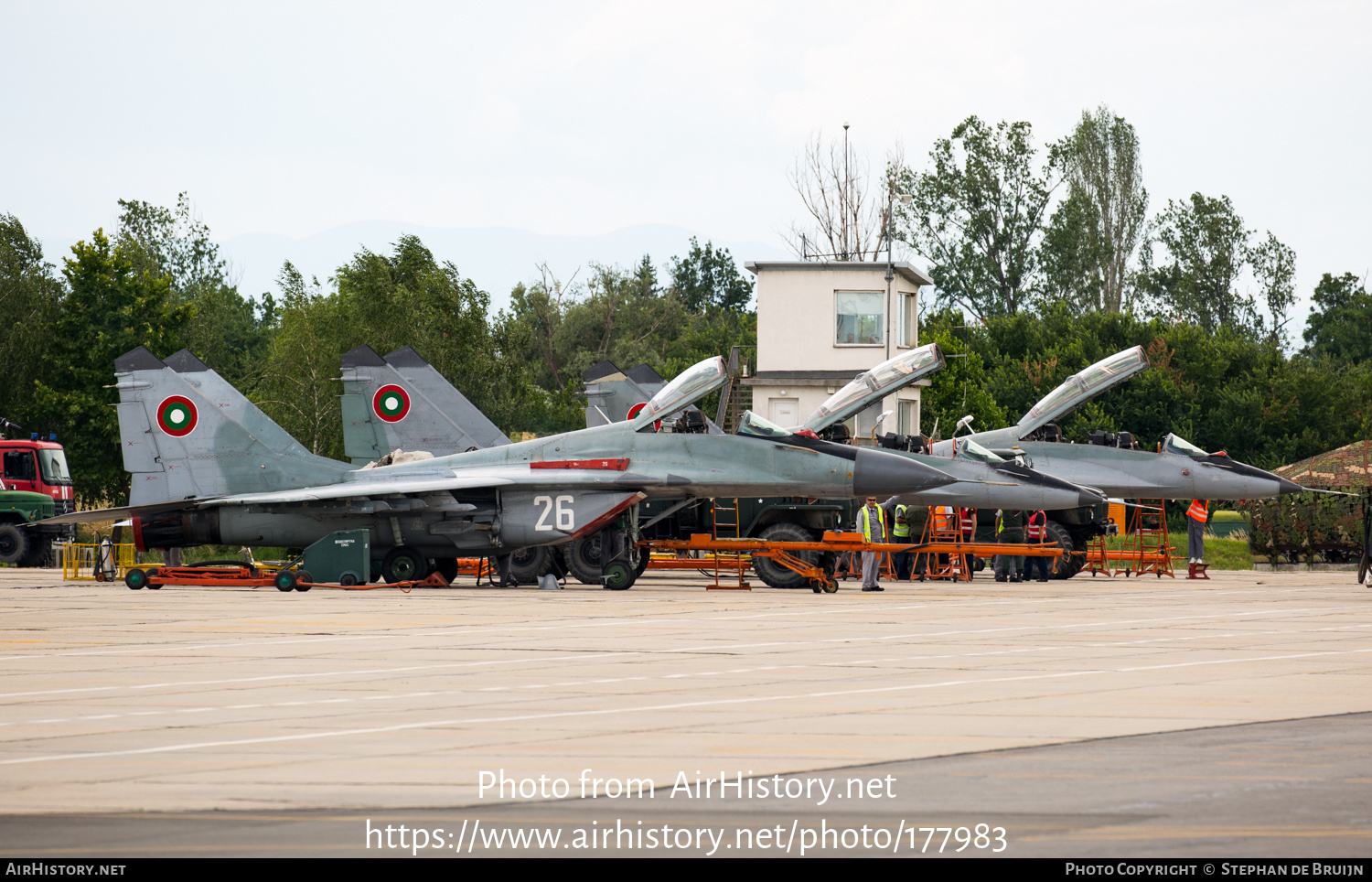 Aircraft Photo of 26 | Mikoyan-Gurevich MiG-29A (9-12A) | Bulgaria - Air Force | AirHistory.net #177983