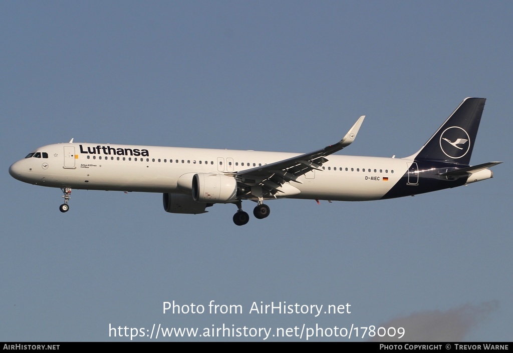 Aircraft Photo of D-AIEC | Airbus A321-271NX | Lufthansa | AirHistory.net #178009