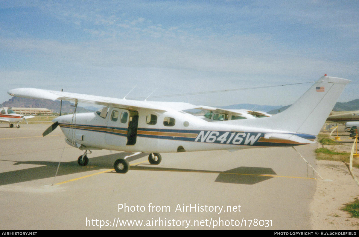 Aircraft Photo of N6416W | Cessna P210N Pressurized Centurion | AirHistory.net #178031