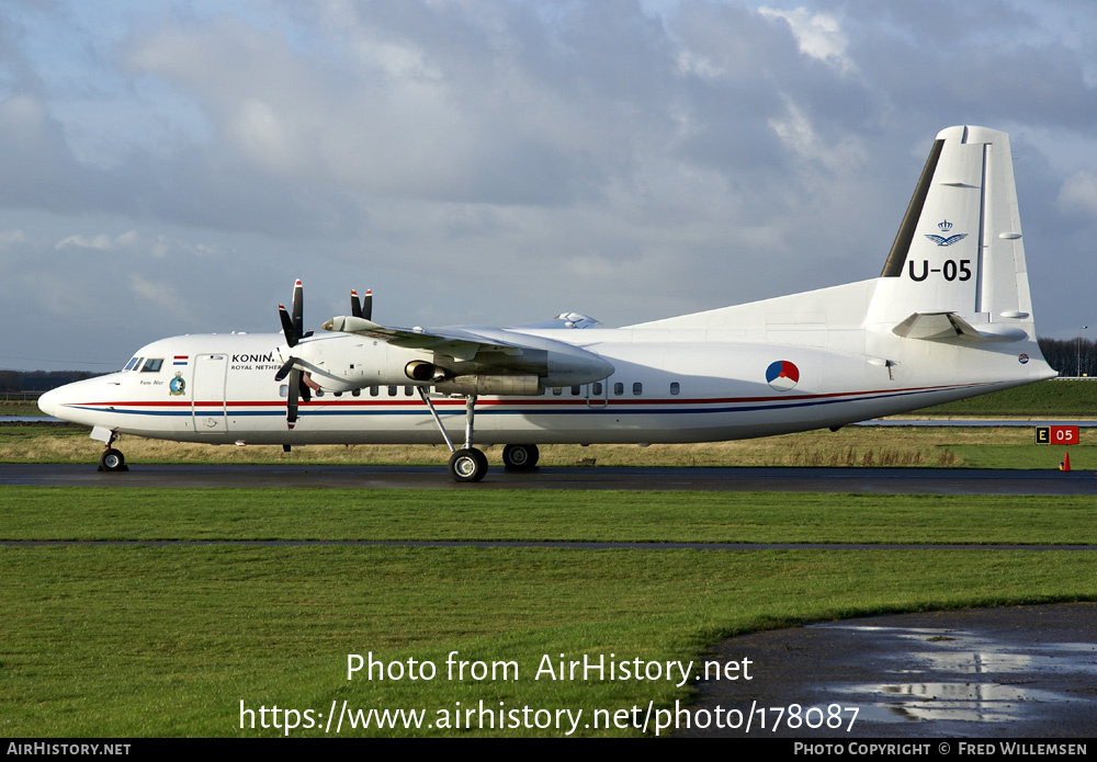 Aircraft Photo of U-05 | Fokker 50 | Netherlands - Air Force | AirHistory.net #178087