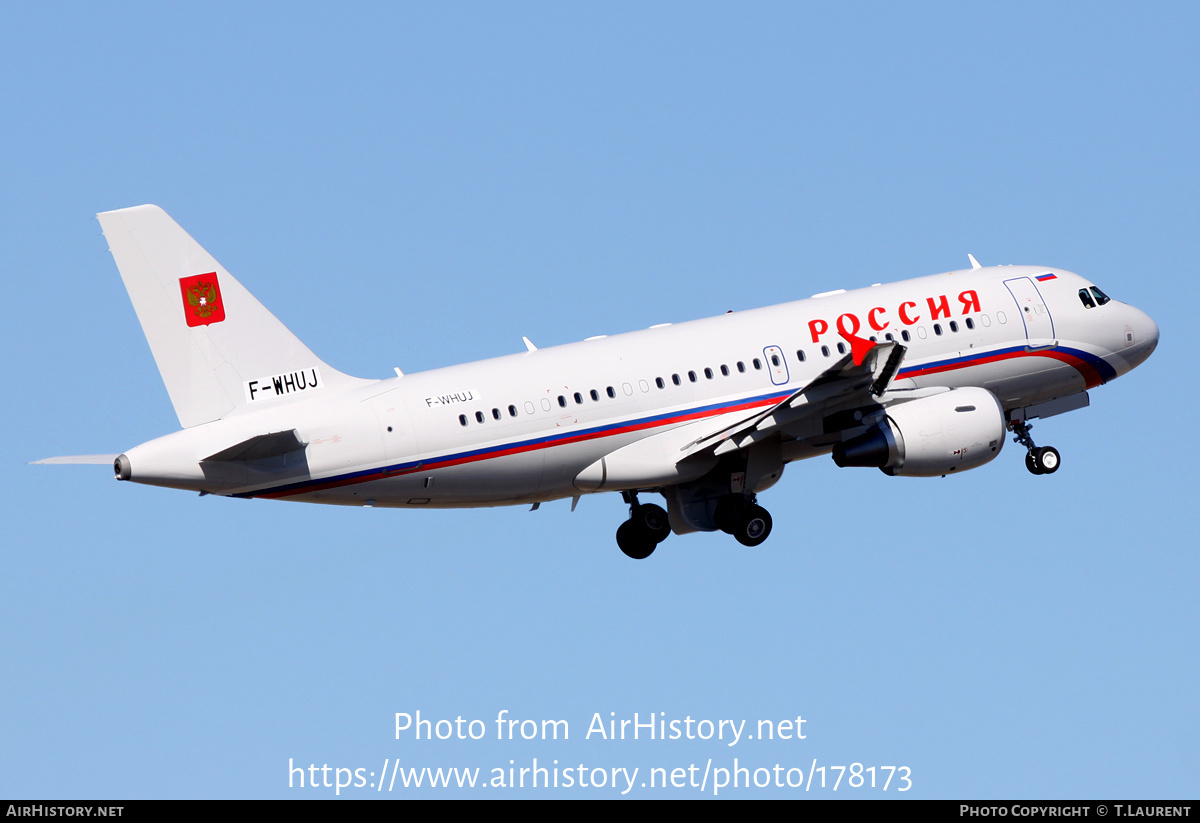 Aircraft Photo of F-WHUJ | Airbus ACJ319 (A319-115/CJ) | Rossiya - Special Flight Detachment | AirHistory.net #178173