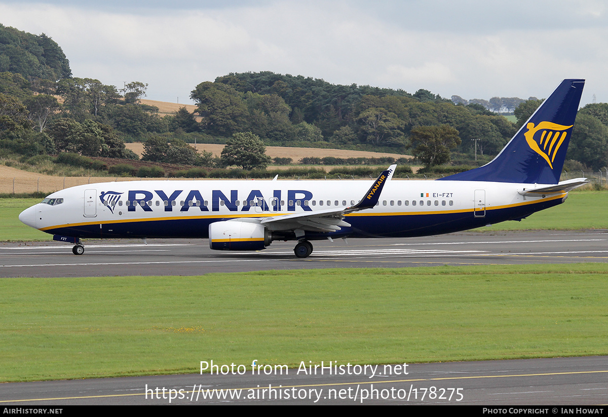 Aircraft Photo of EI-FZT | Boeing 737-800 | Ryanair | AirHistory.net #178275