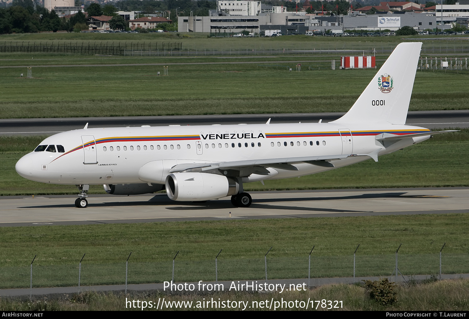 Aircraft Photo of 0001 | Airbus ACJ319 (A319-133/CJ) | Venezuela - Air Force | AirHistory.net #178321