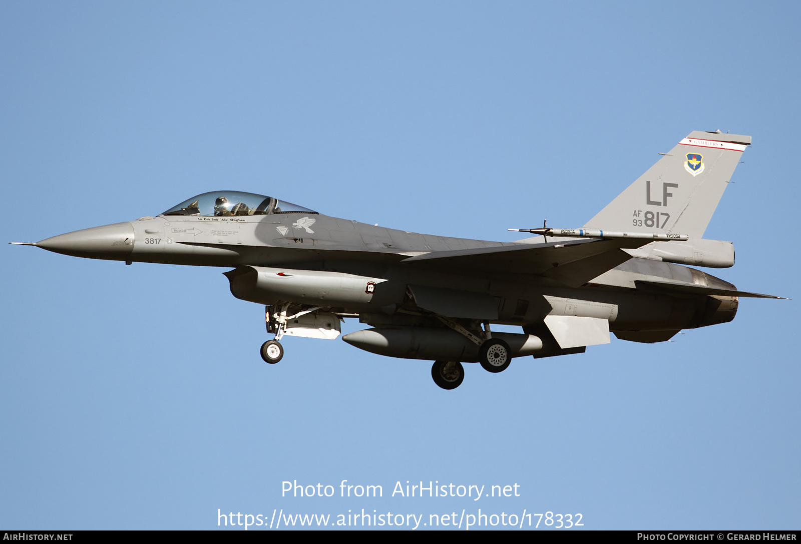 Aircraft Photo of 93-0817 / AF93-817 | General Dynamics F-16A Fighting Falcon | USA - Air Force | AirHistory.net #178332