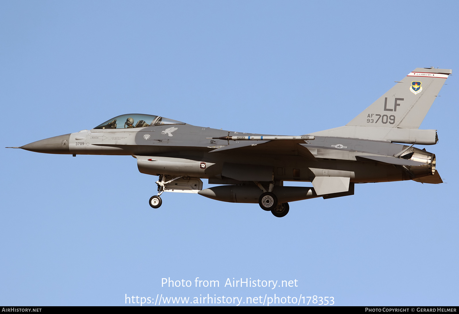 Aircraft Photo of 93-0709 / AF93-709 | General Dynamics F-16A Fighting Falcon | USA - Air Force | AirHistory.net #178353