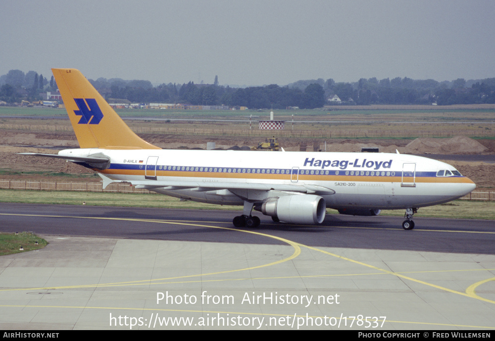 Aircraft Photo of D-AHLX | Airbus A310-204 | Hapag-Lloyd | AirHistory.net #178537