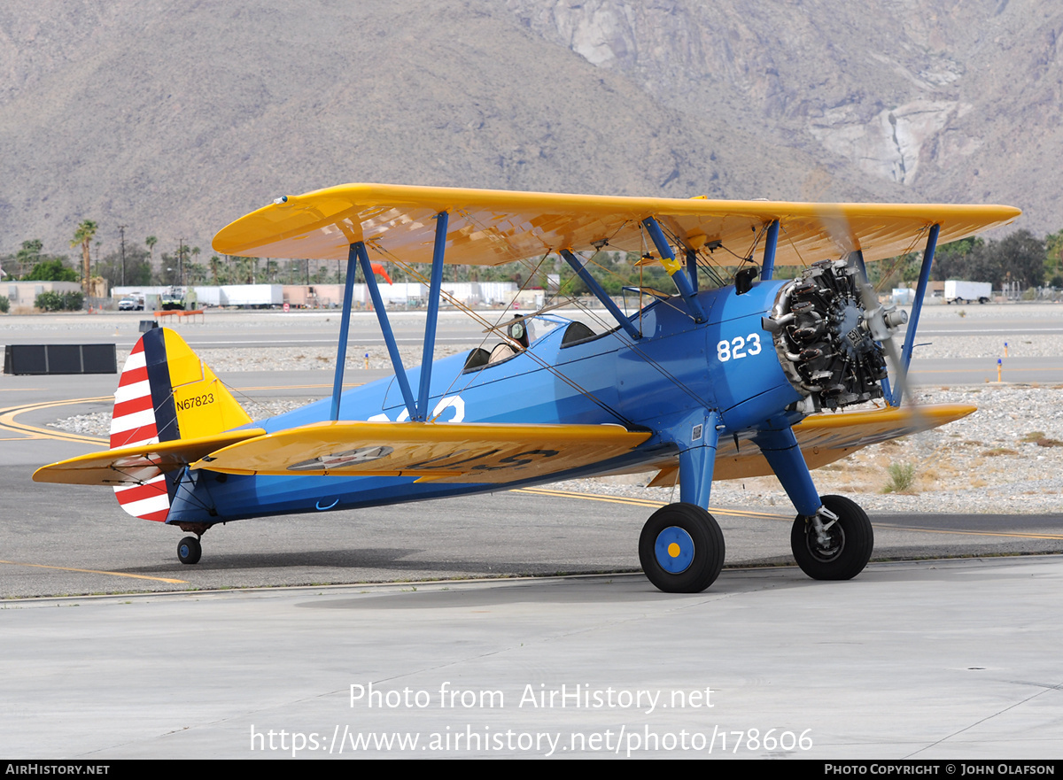 Aircraft Photo of N67823 | Boeing N2S-3 Kaydet (B75N1) | AirHistory.net #178606