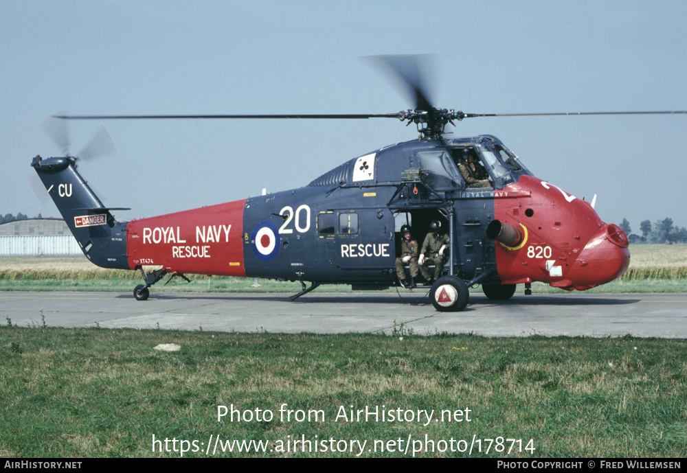 Aircraft Photo of XT474 | Westland WS-58 Wessex HU.5 | UK - Navy | AirHistory.net #178714