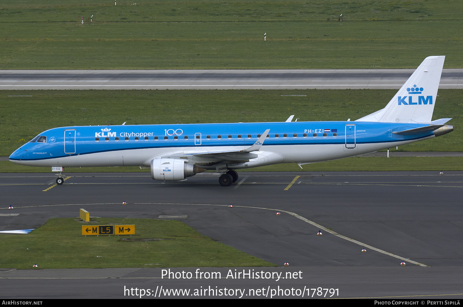 Aircraft Photo of PH-EZI | Embraer 190STD (ERJ-190-100STD) | KLM Cityhopper | AirHistory.net #178791