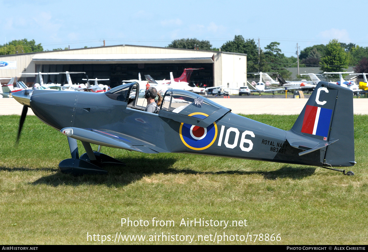 Aircraft Photo of N834ST | Van's RV-7 | UK - Navy | AirHistory.net #178866