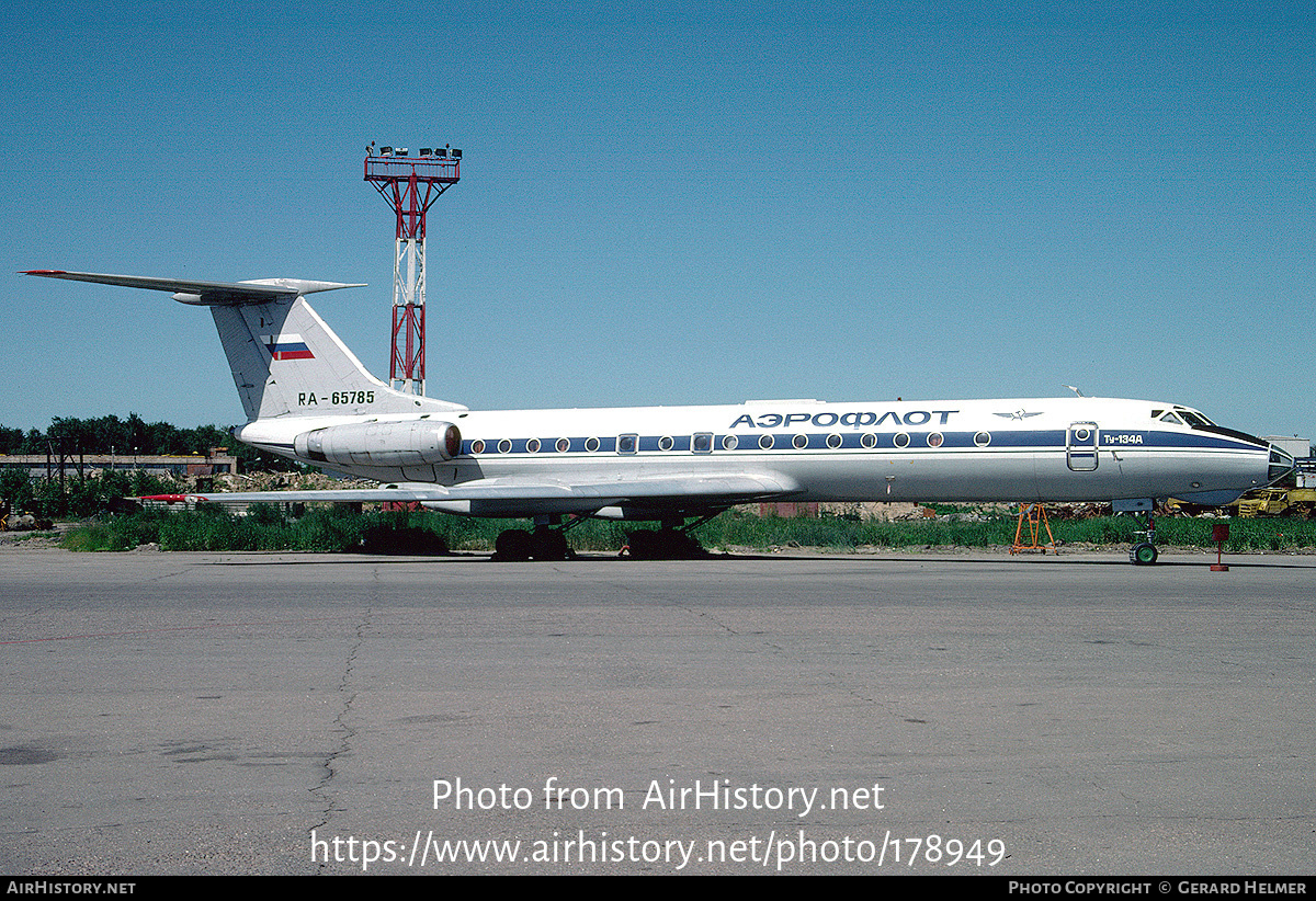 Aircraft Photo of RA-65785 | Tupolev Tu-134A | Aeroflot | AirHistory.net #178949