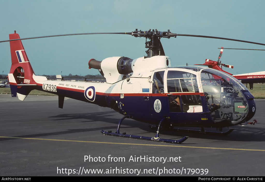 Aircraft Photo of XZ936 | Aerospatiale SA-341D Gazelle HT3 | UK - Air Force | AirHistory.net #179039