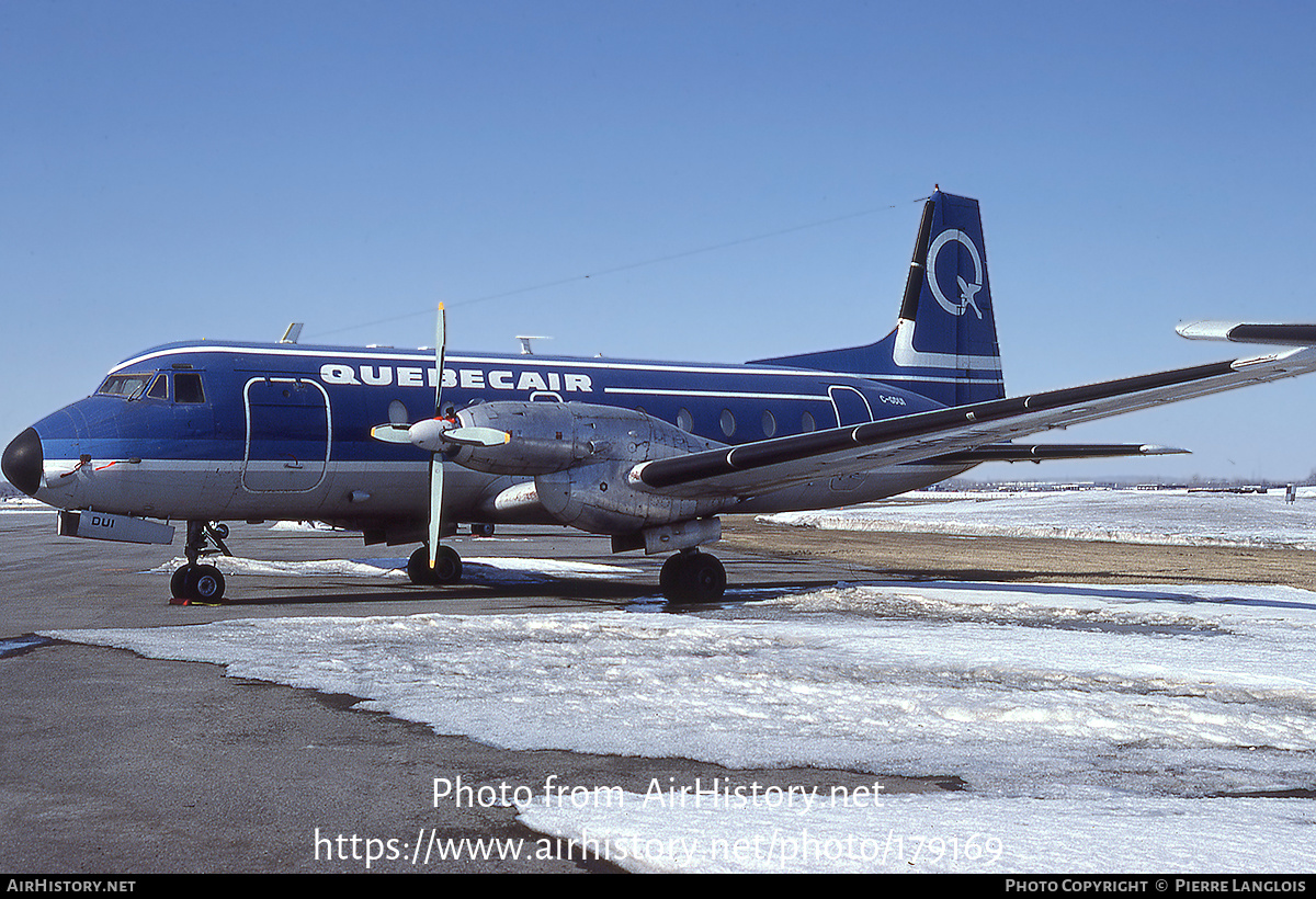 Aircraft Photo of C-GDUI | Hawker Siddeley HS-748 Srs2A/215 | Quebecair | AirHistory.net #179169