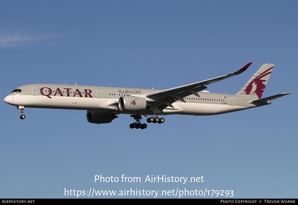 Aircraft Photo of A7-ANF | Airbus A350-1041 | Qatar Airways | AirHistory.net #179293