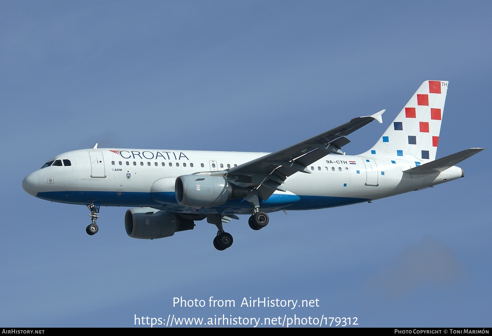 Aircraft Photo of 9A-CTH | Airbus A319-112 | Croatia Airlines | AirHistory.net #179312