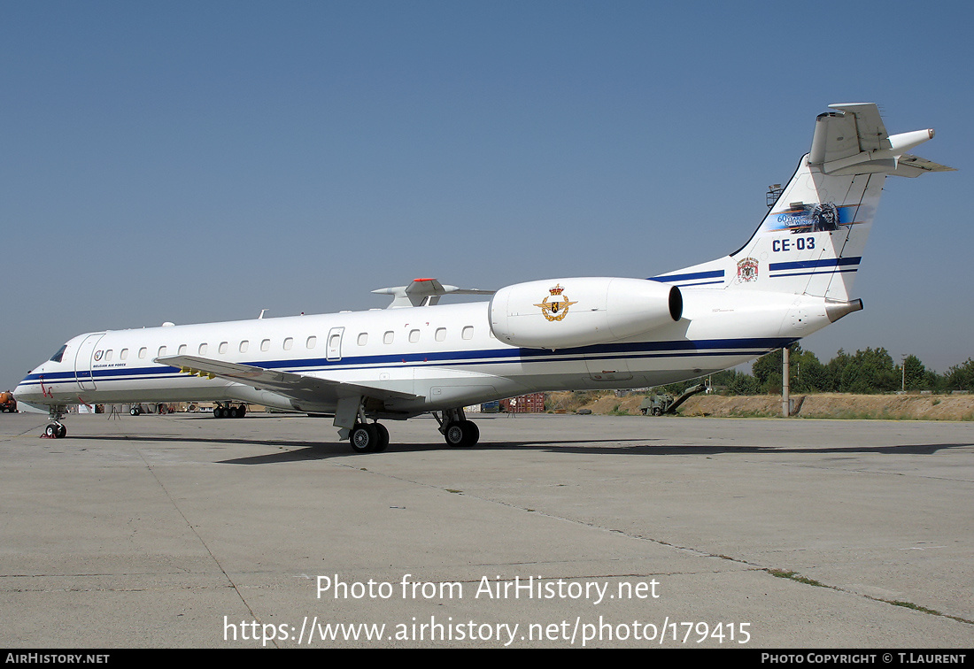 Aircraft Photo of CE-03 | Embraer ERJ-145LR (EMB-145LR) | Belgium - Air Force | AirHistory.net #179415