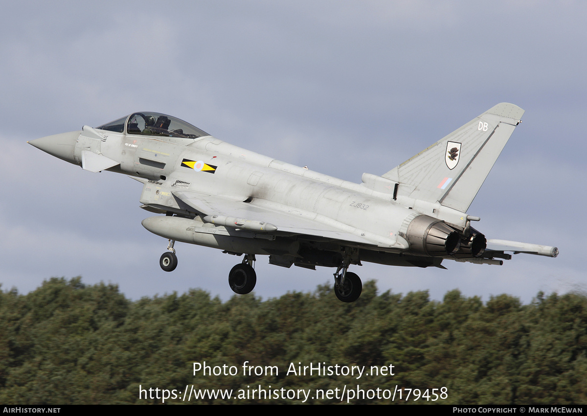 Aircraft Photo of ZJ932 | Eurofighter EF-2000 Typhoon FGR4 | UK - Air Force | AirHistory.net #179458