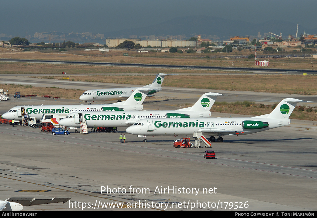 Aircraft Photo of D-AGPE | Fokker 100 (F28-0100) | Germania | AirHistory.net #179526